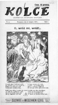 Kolce : czcionkotłok satyryczno-krytyczny 1925, nr 6