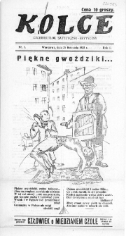 Kolce : czcionkotłok satyryczno-krytyczny 1925, nr 7