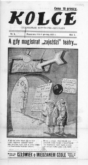 Kolce : czcionkotłok satyryczno-krytyczny 1925, nr 8