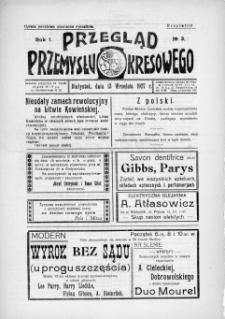 Przegląd Przemysłu Kresowego 1927, nr 3