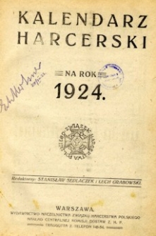 Kalendarz Harcerski na rok 1924