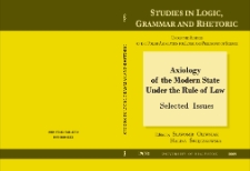 Axiology of the modern state under the rule of law : selected issues