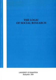 The logic of social research
