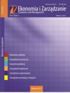 Ekonomia i Zarządzanie : Kwartalnik Wydziału Zarządzania. T. 5 nr 1