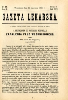 Gazeta Lekarska 1890 R.25, t.10, nr 24