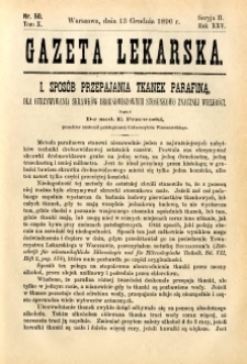 Gazeta Lekarska 1890 R.25, t.10, nr 50