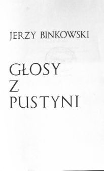 Głosy z pustyni