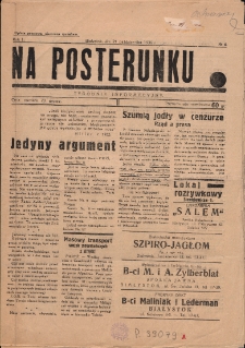 Na Posterunku : tygodnik informacyjny 1936, nr 4