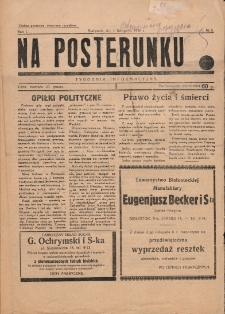 Na Posterunku : tygodnik informacyjny 1936, nr 5