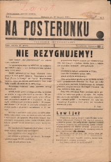 Na Posterunku : tygodnik informacyjny 1936, nr 7