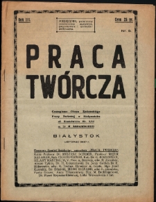 Praca Tw&oacute;rcza : czasopismo Obozu Żydowskiego Pracy Tw&oacute;rczej w Białymstoku : miesięcznik poświęcony zagadnieniom naukowym, gospodarczym i społeczno-politycznym 1937, nr 5