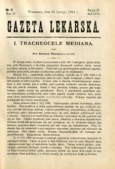 Gazeta Lekarska 1891 R.26, t.11, nr 8