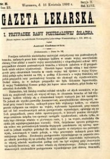 Gazeta Lekarska 1892 R.27, t.12, nr 16