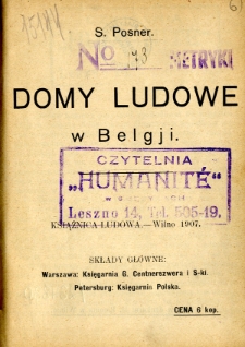 Domy ludowe w Belgii