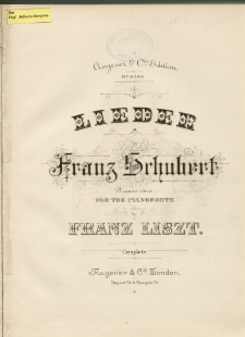 Lieder by Franz Schubert