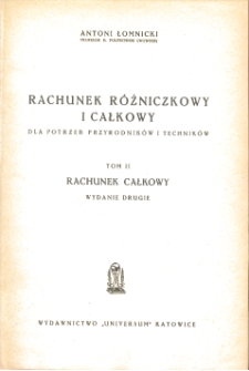 Rachunek całkowy