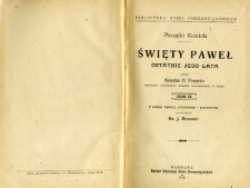 Święty Paweł : ostatnie jego lata. T. 2