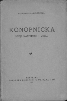 Konopnicka : dzieje natchnień i myśli