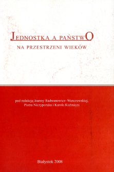Jednostka a państwo na przestrzeni wieków