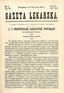Gazeta Lekarska 1895 R.30, t.15, nr 3