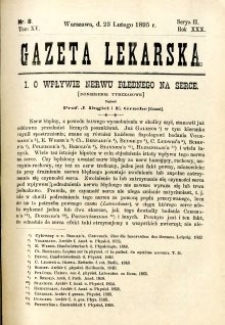 Gazeta Lekarska 1895 R.30, t.15, nr 8