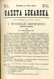Gazeta Lekarska 1895 R.30, t.15, nr 9