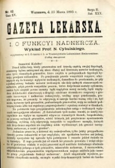 Gazeta Lekarska 1895 R.30, t.15, nr 12