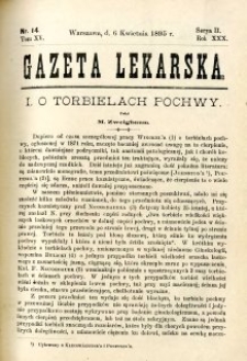 Gazeta Lekarska 1895 R.30, t.15, nr 14