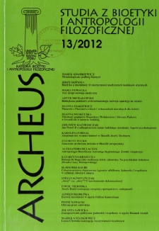 Archeus : studia z bioetyki i antropologii filozoficznej. T. 13