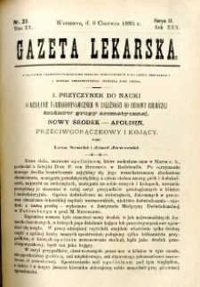 Gazeta Lekarska 1895 R.30, t.15, nr 23