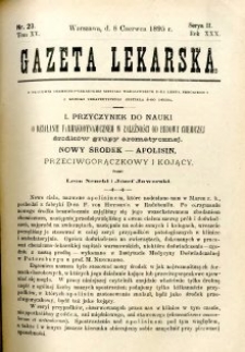 Gazeta Lekarska 1895 R.30, t.15, nr 23