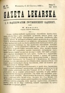 Gazeta Lekarska 1895 R.30, t.15, nr 25