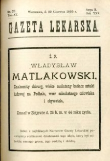 Gazeta Lekarska 1895 R.30, t.15, nr 26