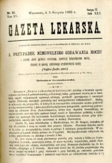 Gazeta Lekarska 1895 R.30, t.15, nr 31