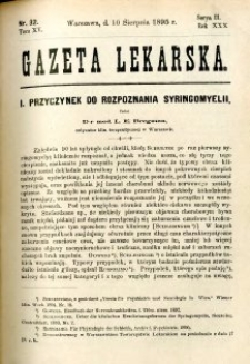 Gazeta Lekarska 1895 R.30, t.15, nr 32