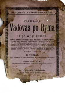 Pirmasis Vadovas po Ryma ir jo apylinkes. T. 2