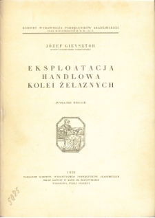 Eksploatacja handlowa kolei żelaznych