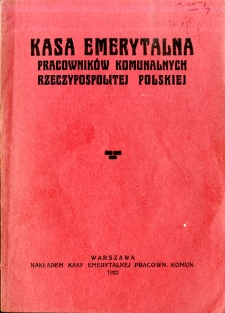 Kasa Emerytalna Pracownik&oacute;w Komunalnych Rzeczypospolitej Polskiej