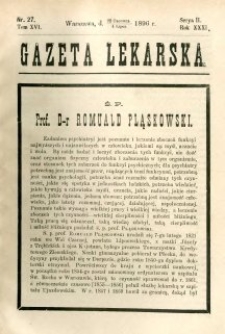 Gazeta Lekarska 1896 R.31, t.16, nr 27