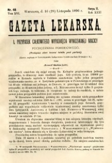Gazeta Lekarska 1896 R.31, t.16, nr 48