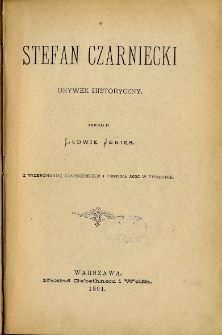 Stefan Czarniecki : urywek historyczny