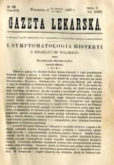 Gazeta Lekarska 1897 R.32, t.17, nr 28