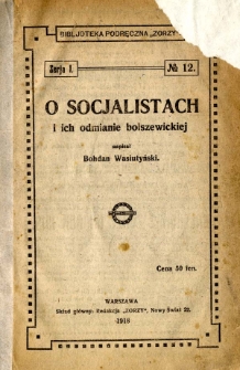 O socjalistach i ich odmianie bolszewickiej