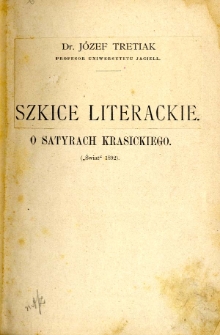 Szkice literackie. Serya 1