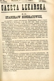 Gazeta Lekarska 1898 R.33, t.18, nr 45