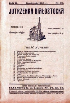 Jutrzenka Białostocka 1930, R. 2, nr 10 (grudzień)