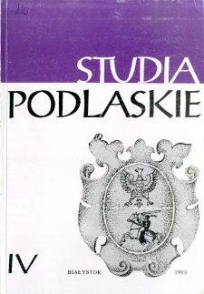 Studia Podlaskie. T. 4
