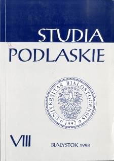 Studia Podlaskie. T. 8