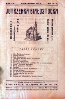 Jutrzenka Białostocka 1932, R.4, nr 2-3 (luty-marzec)