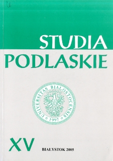 Studia Podlaskie. T. 15